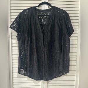 Torrid Black Lace Blouse